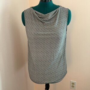Talbots Misses Large Print Sleeveless Knit Top